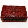 Artizanat India | Cutii din lemn caseta cu balamale metalice maro 20.3cm  | 5839