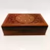 Artizanat India | Cutii din lemn caseta cu balamale metalice maro 20.5cm  | 5847